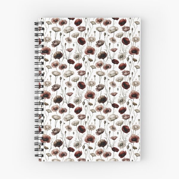 Item preview, Dark Cottagecore Wild Poppy Pattern | Moody Botanical Vintage Floral Design designed and sold by Mousy17.