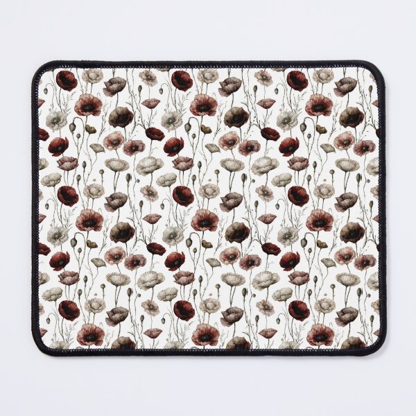 Item preview, Dark Cottagecore Wild Poppy Pattern | Moody Botanical Vintage Floral Design designed and sold by Mousy17.