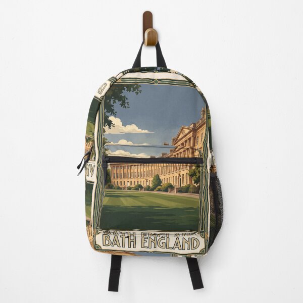Item preview, Bath England Vintage Travel Art – Royal Crescent & Georgian Architecture designed and sold by Bomax121.