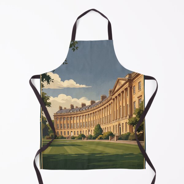Item preview, Bath England Vintage Travel Art – Royal Crescent & Georgian Architecture designed and sold by Bomax121.