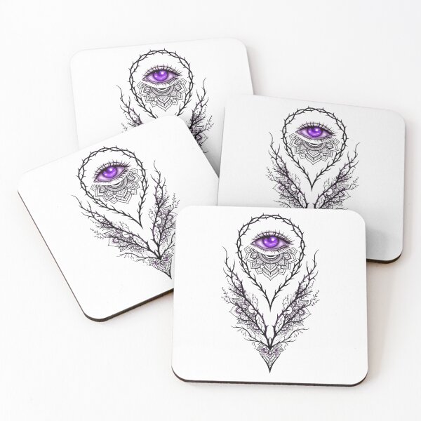 Item preview, Glowing Purple Mystic Thorn Eye designed and sold by puzzell.