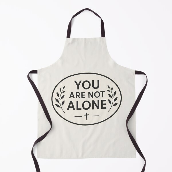 Item preview, You Are Not Alone – Oval Christian Encouragement Sticker designed and sold by The Digital Compass.