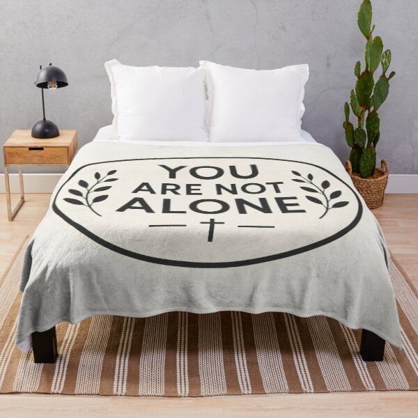 Item preview, You Are Not Alone – Oval Christian Encouragement Sticker designed and sold by The Digital Compass.