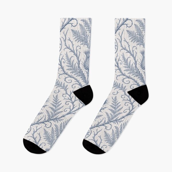 Item preview, Winter Thistle Damask Seamless Pattern | Frosted Botanical Wallpaper Slate Blue designed and sold by StickyGuys.