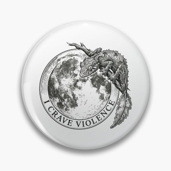 Item preview, I Crave Violence Vintage Satanic Leaf Tailed Gecko designed and sold by Arc2020.