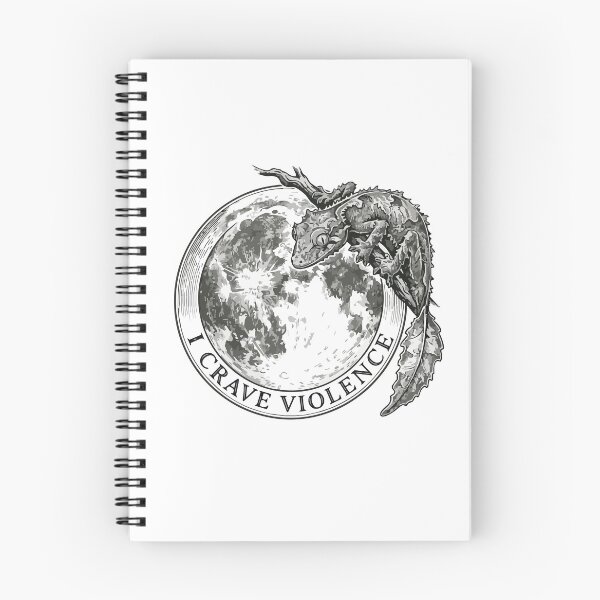 Item preview, I Crave Violence Vintage Satanic Leaf Tailed Gecko designed and sold by Arc2020.