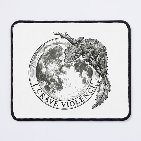 Item preview, I Crave Violence Vintage Satanic Leaf Tailed Gecko designed and sold by Arc2020.