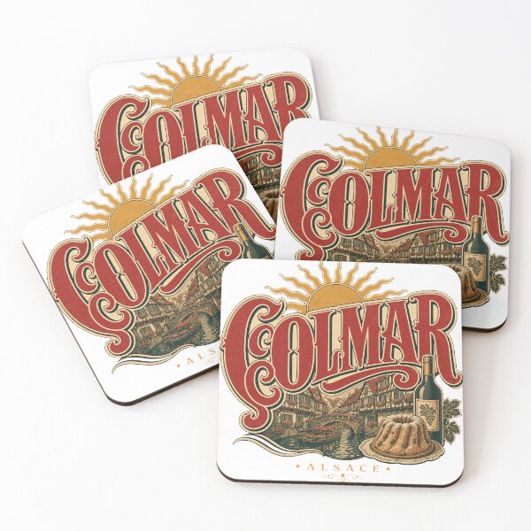 Item preview, Colmar France Retro Hand Drawn Sign Lettering designed and sold by VisualArtsOasis.