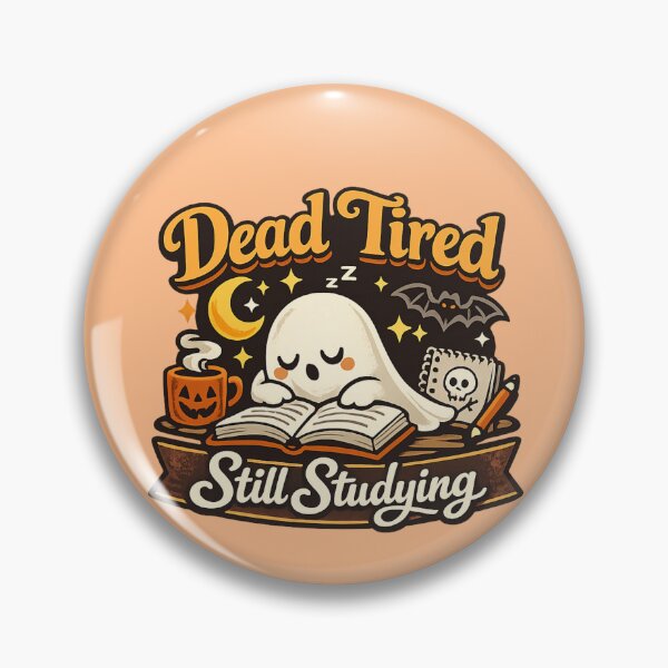 Item preview, Dead Tired Still Studying – Cute Ghost Student designed and sold by BankshopTH.