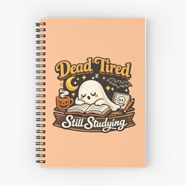 Item preview, Dead Tired Still Studying – Cute Ghost Student designed and sold by BankshopTH.