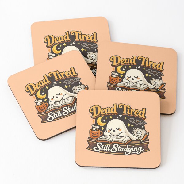 Item preview, Dead Tired Still Studying – Cute Ghost Student designed and sold by BankshopTH.