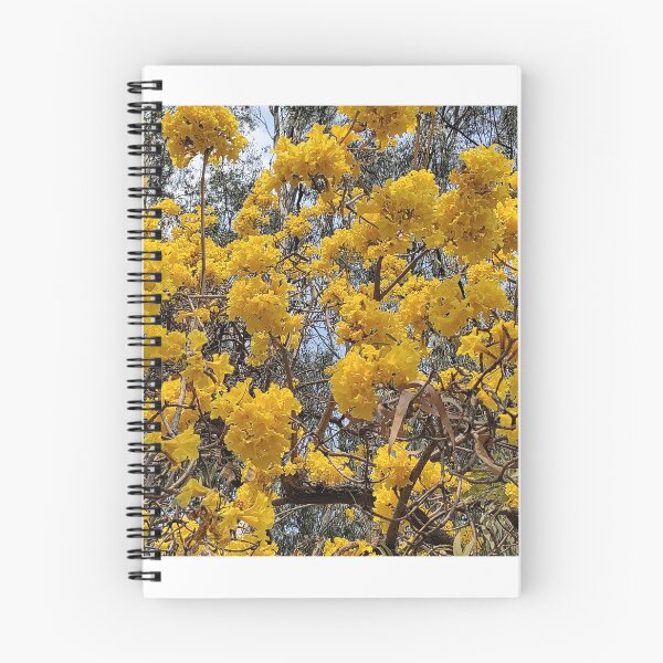 Item preview, yellow flowers on a tree in summer designed and sold by rareravings.