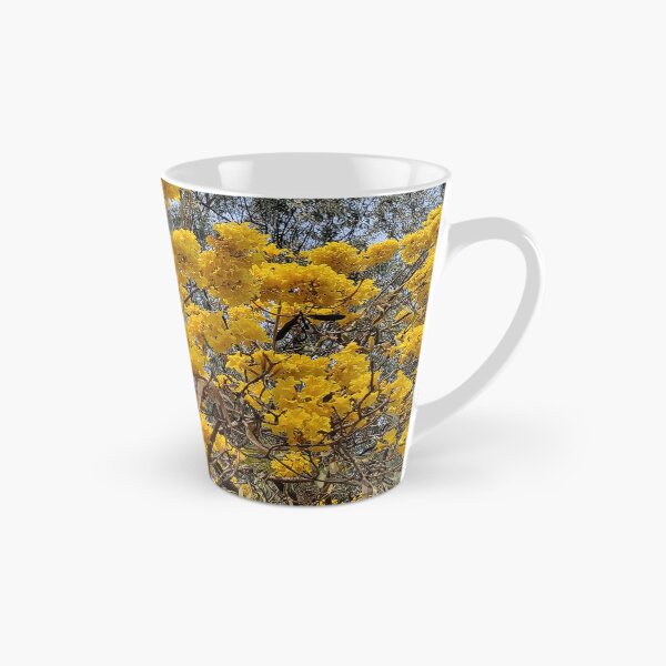 Item preview, yellow flowers on a tree in summer designed and sold by rareravings.