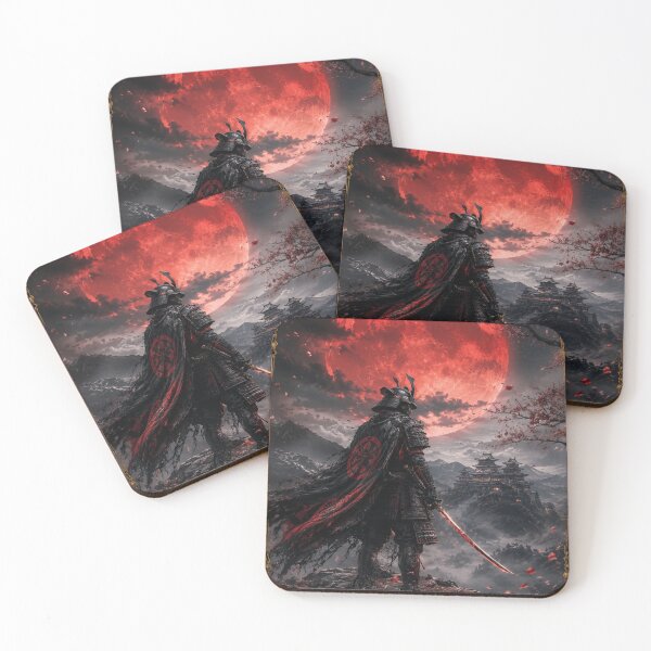 Item preview, Shadow Ronin Under the Blood Moon – Legendary Samurai Art designed and sold by i-corp.