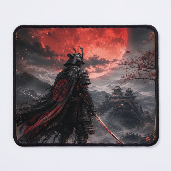 Item preview, Shadow Ronin Under the Blood Moon – Legendary Samurai Art designed and sold by i-corp.