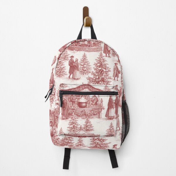 Item preview, Christmas Market Toile de Jouy Seamless Pattern | European Holiday Cranberry designed and sold by StickyGuys.