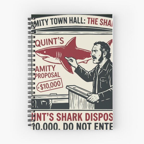 Item preview, Amity Town Hall Quints Shark Disposal Vintage Poster designed and sold by Brexmore3.