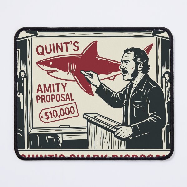 Item preview, Amity Town Hall Quints Shark Disposal Vintage Poster designed and sold by Brexmore3.