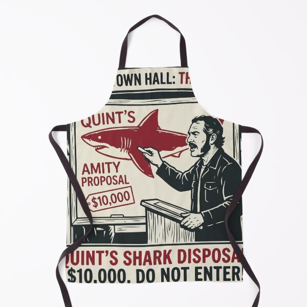 Item preview, Amity Town Hall Quints Shark Disposal Vintage Poster designed and sold by Brexmore3.
