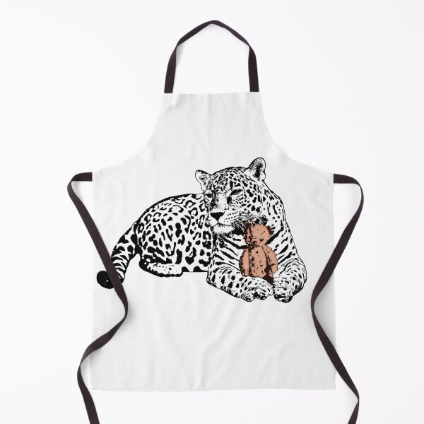 Item preview, Everybody Needs Somebody - Black and White Jaguar with Teddy Bear designed and sold by LittleMissTyne.