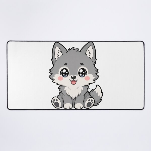Item preview, Howl Are You Cute Kawaii Wolf designed and sold by BoosterShop.