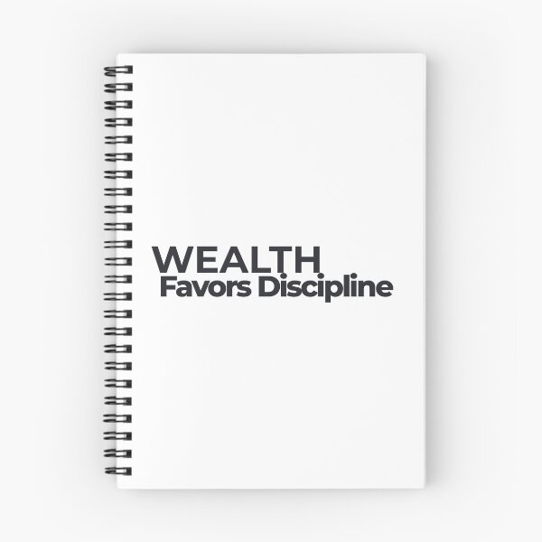 Item preview, Wealth Favors Discipline – Motivational Trading Mindset Typography Design for Traders, Investors & Entrepreneurs designed and sold by AXIS-EQUILIBRIO.