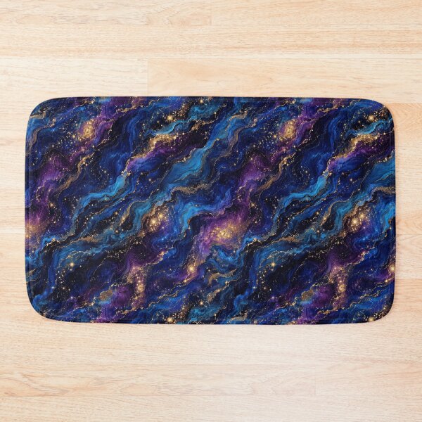 Item preview, Golden Nebula Diagonal Gold Wave Art designed and sold by Inkworksbyshery.