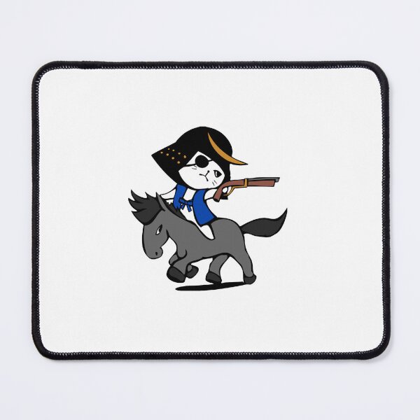 Item preview, Cowboy Cat Shooting on Horseback designed and sold by lilybaker3389.