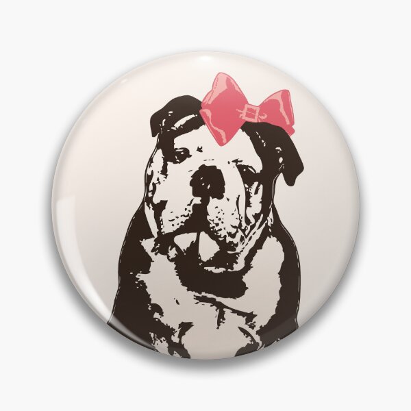 Item preview, Betty Bulldog - Sepia-Toned Dog with Bow designed and sold by LittleMissTyne.