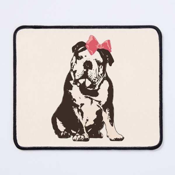 Item preview, Betty Bulldog - Sepia-Toned Dog with Bow designed and sold by LittleMissTyne.