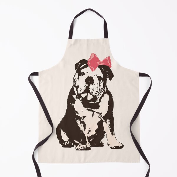 Item preview, Betty Bulldog - Sepia-Toned Dog with Bow designed and sold by LittleMissTyne.