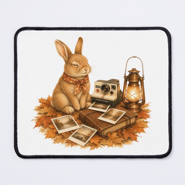 Item preview, Nostalgic Bunny Polaroid Camera Vintage Fall Aesthetic designed and sold by AQUILAKREO.