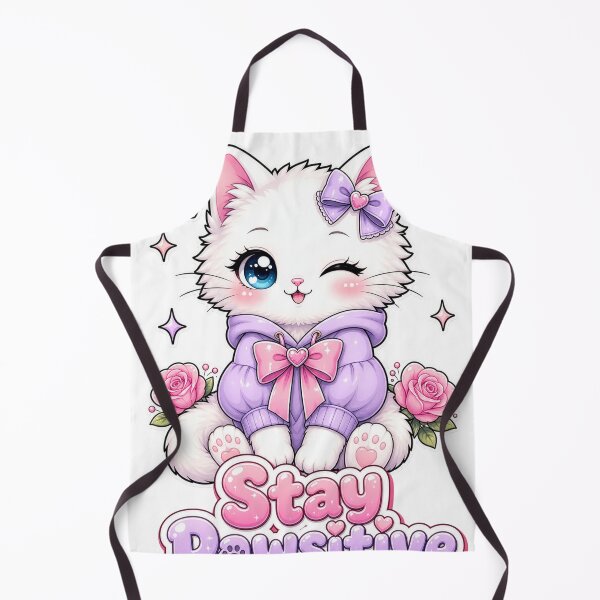 Item preview, Stay Positive Cute Kitty designed and sold by Kitty-and-Cat.