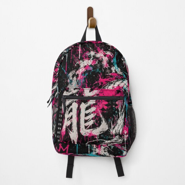 Item preview, Neon Japanese Dragon Graffiti Art designed and sold by MorningStarOriginals.