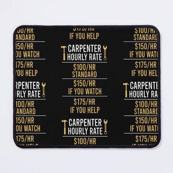 Item preview, Carpenter Hourly Rate Funny Vintage Mens & Womens designed and sold by Moka898.