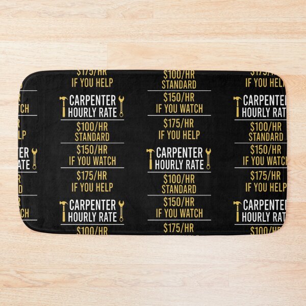 Item preview, Carpenter Hourly Rate Funny Vintage Mens & Womens designed and sold by Moka898.
