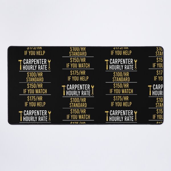 Item preview, Carpenter Hourly Rate Funny Vintage Mens & Womens designed and sold by Moka898.
