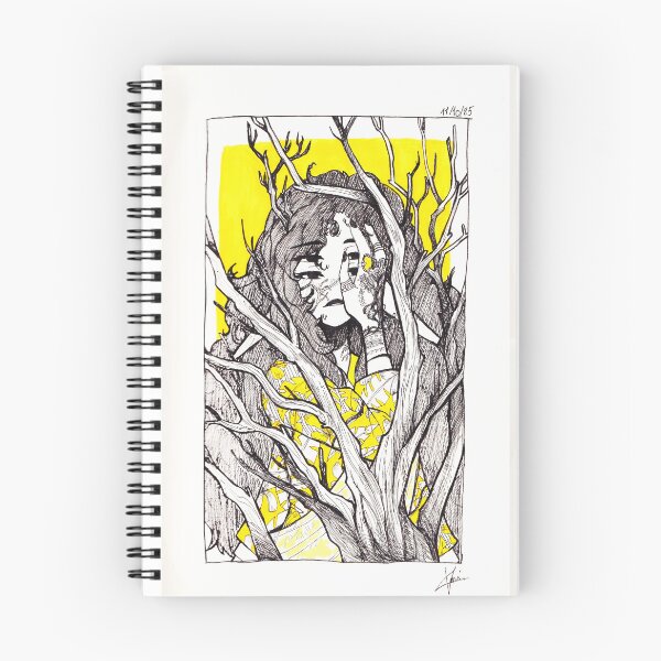 Item preview, Aonne Yellow Tree Inktober 2025 designed and sold by KrowKami.