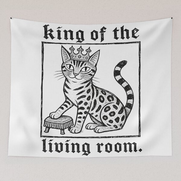 Item preview, King of the Living Room – Royal Bengal Cat designed and sold by Bengoer18.