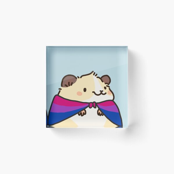 Item preview, Hamster with Bisexual Flag designed and sold by JellyGhost_Art.