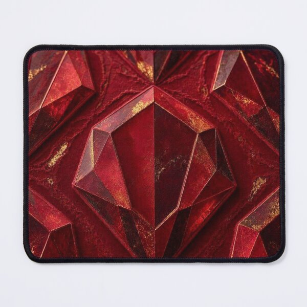 Item preview, Crimson Crystal Glow – Éclats de Rubis Modernes designed and sold by Catfcreations.
