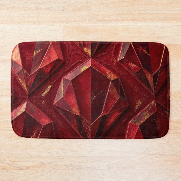 Item preview, Crimson Crystal Glow – Éclats de Rubis Modernes designed and sold by Catfcreations.