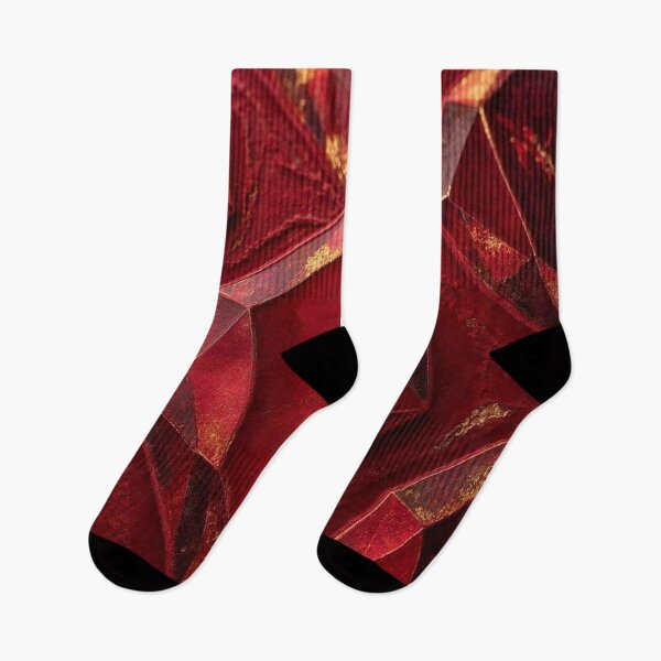 Item preview, Crimson Crystal Glow – Éclats de Rubis Modernes designed and sold by Catfcreations.