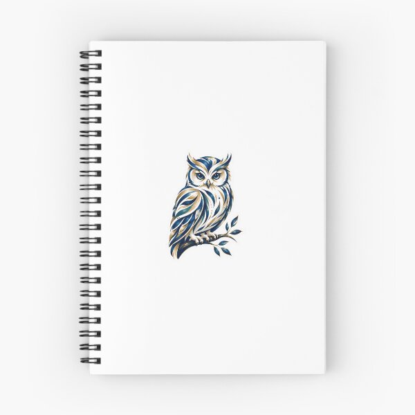 Item preview, Majestic Blue and Gold Ornate Owl designed and sold by Arts Design 15.