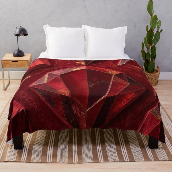 Item preview, Crimson Crystal Glow – Éclats de Rubis Modernes designed and sold by Catfcreations.