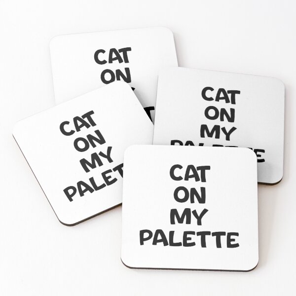 Item preview, Text Typography Cat on my palette Cat + Art designed and sold by Typetextstudio.