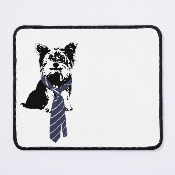 Item preview, Mr. Yorkie - Black and White Dog with Tie designed and sold by LittleMissTyne.