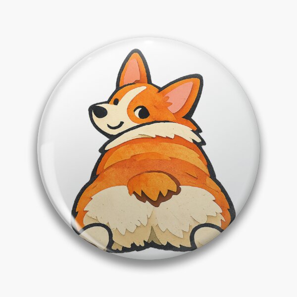 Item preview, Splooting Corgi Fluffy Butt and Back Paws designed and sold by eignvalue.
