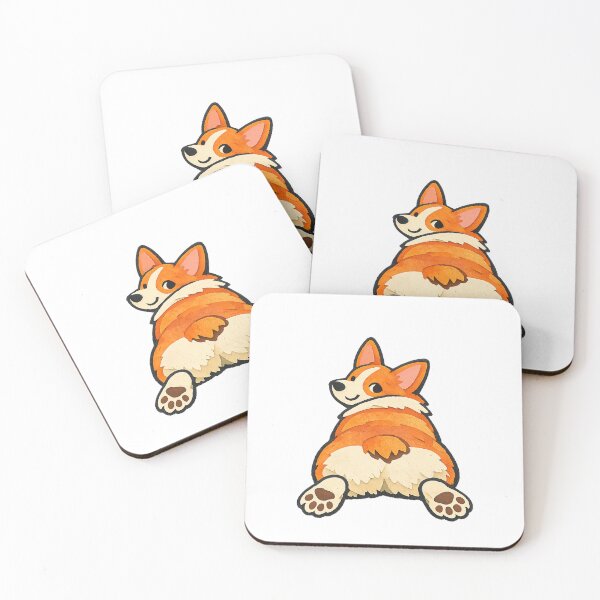 Item preview, Splooting Corgi Fluffy Butt and Back Paws designed and sold by eignvalue.