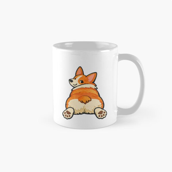 Item preview, Splooting Corgi Fluffy Butt and Back Paws designed and sold by eignvalue.